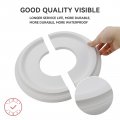 Tsnamay 2pcs White Ceiling Medallion Fan Light Covers Split For Fixtures And Fans 9 84 Od X 3 8 Id
