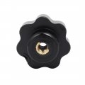 Uxcell M6 Female Thread 30mm Dia Plastic Star Head Screw On Clamping Knobs Grip 6pcs