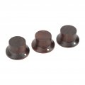 Rosewood Guitar Control Knob Set No Letters White Point Design Pack Of 3