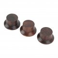 Rosewood Guitar Control Knob Set No Letters White Point Design Pack Of 3