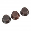 Rosewood Guitar Control Knob Set No Letters White Point Design Pack Of 3