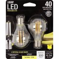 Feit Electric Bpa1540n 827 Led Decorative Clear Glass Filament Led Dimmable 40w Equivalent Classic A15 Light Bulb Pack Of 2