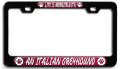 Italian Greyhound Dogs Pets 3d Metal License Plate Frame Universal Fit For Auto Suv Truck Tag Holder 12 In X 6 Heavy Duty Steel 