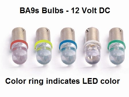 Pilotlights Ba9s Led Bulb 12v Red T10 T5 Auto Map Dome Accessory
