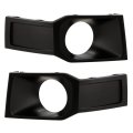 Audi Q7 2017 2019 Front Grille Trims Driver And Passenger Side Pair Black With Adaptive Cruise Control Replaces Au1038151 