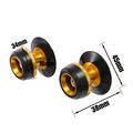Mc Motoparts Twall 10mm Cnc Swingarm Spools For Ninja 300 R 2013-2019 2018 14 15 16 17 Gold 
