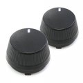 Red Hound Auto 2 Control Knob Fan Speed Heater Ac 1998-2000 Compatible With Honda Accord Temperature Black