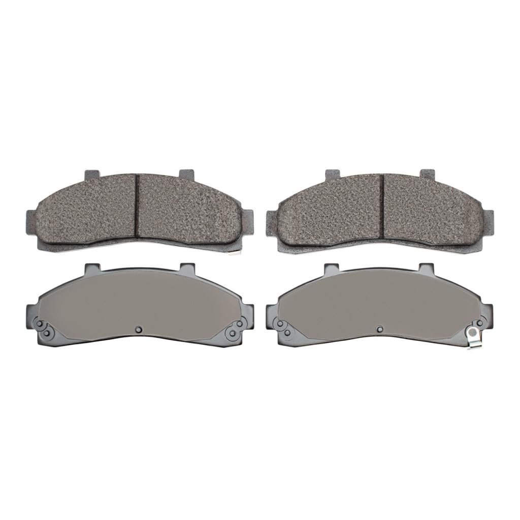 Disc Brake Pads For Mazda B3000 B4000 1995 2002 Semi Metallic Friction Mechanical Wear Sensor 2 21 Inner Height 0 65 In