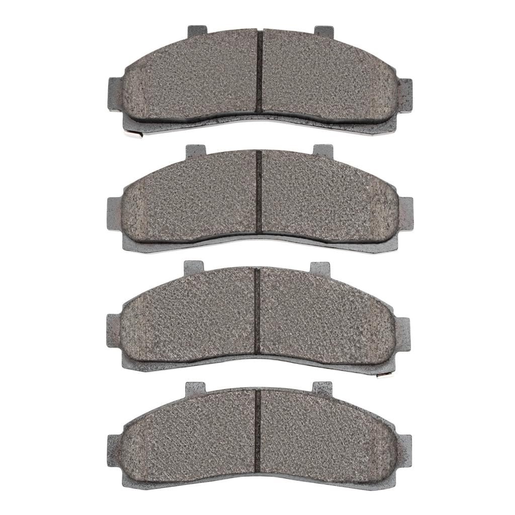 Disc Brake Pads For Mazda B3000 B4000 1995 2002 Semi Metallic Friction Mechanical Wear Sensor 2 21 Inner Height 0 65 In