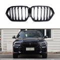 Front Grill Grilles Kidney Replacement For Bmw X6 Series G06 2020-in Single Slat Gloss Black