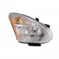 Headlightsdepot Chrome Housing Halogen Headlight For Nissan Rogue 2008-2012 Includes Right Passenger Side Headlamp 