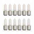 Satco S1982 12 T4 Halogen Light Bulb Ba15d Base 50 Watts Frosted 12-pack