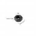 Uxcell Hex Nuts M8x1 25mm Metric Coarse Thread Hexagon Nut Carbon Steel Pack Of 40 Black
