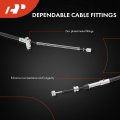 A-premium Rear Passenger Side Parking Brake Cable Assembly Compatible With Toyota Chevrolet Geo Models Corolla 1998-2002 Prizm