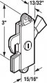 Prime-line E 2105 Aluminum Surface Mount Sliding Door Keeper Single Pack