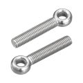 4pcs M10 X 55mm Lifting Eye Bolts 304 Stainless Steel Machinery Shoulder Swing Bolt Ring Eyebolt For Pipeline Gate Valves 