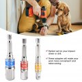 Fydun 3pcs Impact Grade Socket Adapter 1 4in 3 8in 2in Chrome Vanadium Steel Hex Drive Electric Driver B