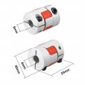 Uxcell 2pcs Shaft Coupling 6mm To Bore L25xd20 Flexible Coupler Joint For Servo Stepped Motor