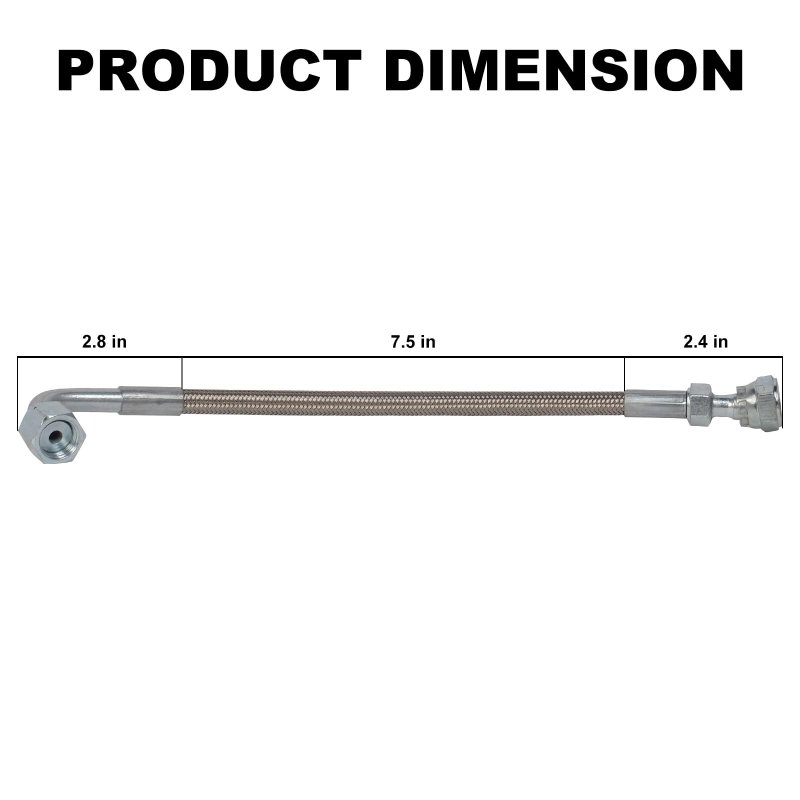 Turbo Oil Feed Line Kit For 5 9l Cummins 24v Select Dodge Models 2003-2011 Ram 2500 3500 Fitting Part Replace 68002982 Silveil