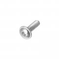 Uxcell Flanged Button Head Socket Cap Screws M3 10mm Hex Drive 304 Stainless Steel Fasteners Bolts Fully Threaded Machine Screw