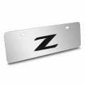 Ipick Image For Nissan 370z Z Logo European Look Half-size Chrome Stainless Steel License Plate