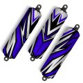 Vps Shock Cover For Can Am Bombardier Ds 250 Ds250 Set Of 3 Blue Color Nd10 