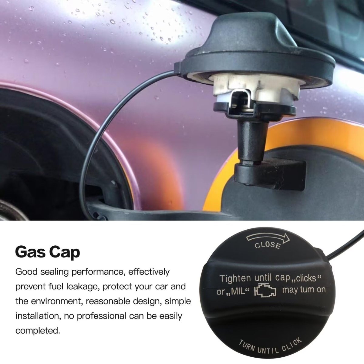 16117222391 Fuel Cap Repl 10844 31848 Gas For Bmw 750li 2003-2015