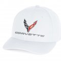 C8 Corvette Hat Next Generation Staydri Performance Cap White