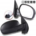 Black Passenger Side View Mirror Textured With Power Adjustment Folding Heated Turn Signal Memory Puddle Lamp Compatible For