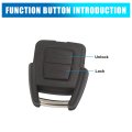 Car Replacement Key Fob Shell Case For Vauxhall Astra G Zafira Vectra C 2 Button Black