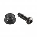 Uxcell M2x0 4mm Hex Lock Nuts Insert Self-lock 100pcs M2x8mm Thread 10 9 Alloy Steel Button Head Socket Cap Screw Bolt
