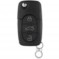 Ocpty Key Shell Case 3 Buttons Replacement For Audi Series Hyq12bby Pack Of 2