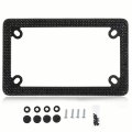Black Bling Motorcycle License Plate Frame Crystal Rhinestone Holder Stainless Steel Universal Fit 7 2 In X 4 Mtc-black 1 