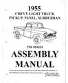 1955 Chevy C K 10-30 Light Truck Suburb Assembly Manual Rebuild Instructions Oem 