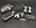 Smt-chrome Highway Airflow Foot Rest Pegs With 1 2 5 Inch Mounting Bracket Compatible Gl1800 Gl1500 Gl1100 Gl1200 Vt750 Shadow