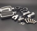 Smt-chrome Highway Airflow Foot Rest Pegs With 1 2 5 Inch Mounting Bracket Compatible Gl1800 Gl1500 Gl1100 Gl1200 Vt750 Shadow