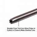 Uxcell 1 8 Hand Reamer H8 Accuracy Alloy Tool Steel 6 Flutes Straight Shank Milling Cutter 2pcs