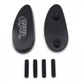 Httmt- Black Mirror Block Off Plate Cbr Logo Compatible With 2008-2021 Cbr1000rr 10-14 Vfr1200 Classic P N Mt222-016-cbr-bk
