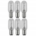 Ocs Parts 8799x Light Bulbs 6-pack 30 Watt 120 Volt T8 Marine Navigation Ba15d Double Bayonet Base Replacement Clear White 