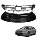 Chrome Black Front Bumper Upper Lower Grille Replacement For Camry Se 2015 2016 2017 5311406061 To1200387 