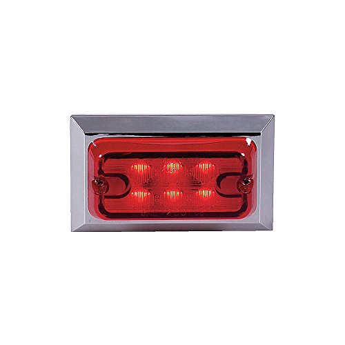 Clearance Light Led Red Surf Rect 3-3 4l