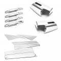 S Sizver Combo Door Handle Mirror Covers 6pcs Pillar Trims For 2009-2017 Chevrolet Traverse 