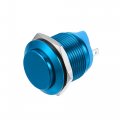 19 Mm Car Waterproof Push Button Switch Metal Round Start Spst 1no Ac 250v Blue 