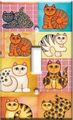 Art Plates Double Gang Toggle Decorative Metal Wall Plate Cat Collage Image By Dan Morris 