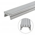 Torchstar Shallow Flush Mount Recessed Aluminum U Channel 3 3ft Extrusion Profile W Oyster White Cover For Flex Hard Led Strip