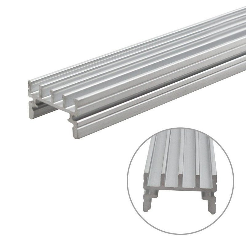 Torchstar Shallow Flush Mount Recessed Aluminum U Channel 3 3ft Extrusion Profile W Oyster White Cover For Flex Hard Led Strip