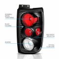 Amerilite Black Replacement Brake Tail Lights Set For 1997-2002 Ford Expedition Passenger And Driver Side