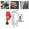Flaring Tool Kit 10pcs Double Single Automotive Brake Line Tube Cutter 7 Dies Cta 2029