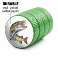 Musky Fishing 5 Valve Stem Caps For Tire Rim Wheel Aluminum Green