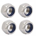 4pcs M18 X 1 5mm Pitch Metric Fine Thread 304 Stainless Steel Hex Lock Nuts 